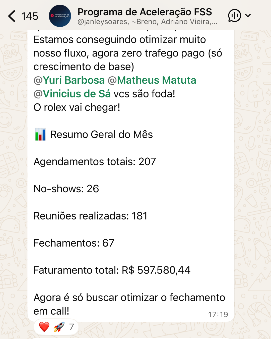 Print de depoimento de cliente sobre resultados com o método