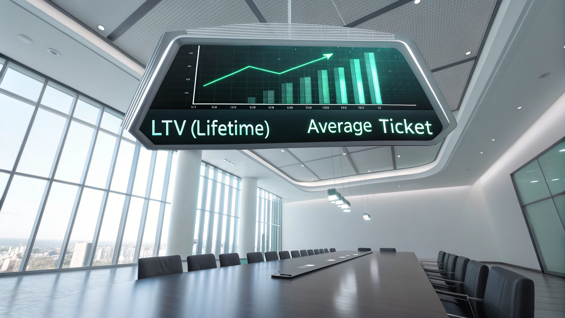 Painel de controle de KPIs de vendas high ticket para tomada de decisão estratégica e crescimento empresarial